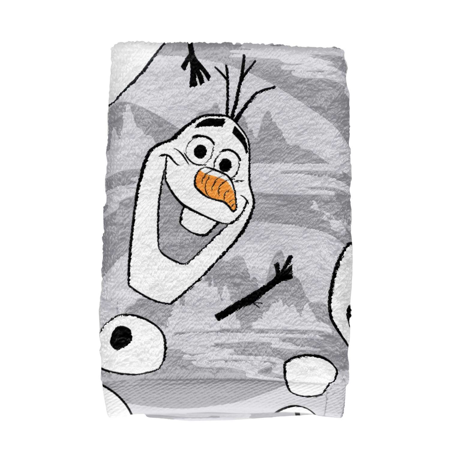 Полотенце махровое Disney Холодное сердце Олаф серое 60х140 - фото 1