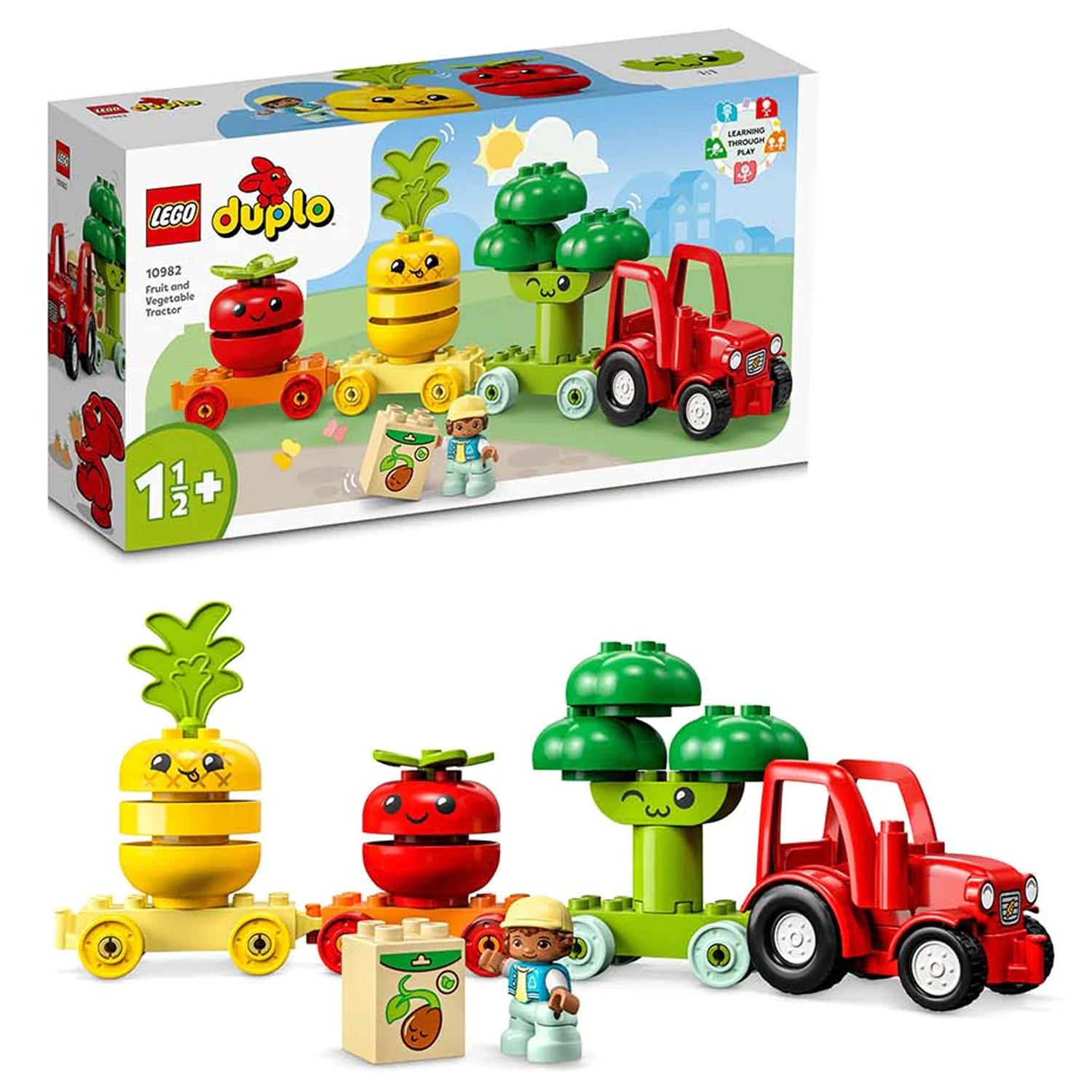 Конструктор детский Lego DUPLO LEGO Фруктово-овощной трактор 10982 купить  по цене 2512 ₽ в интернет-магазине Детский мир