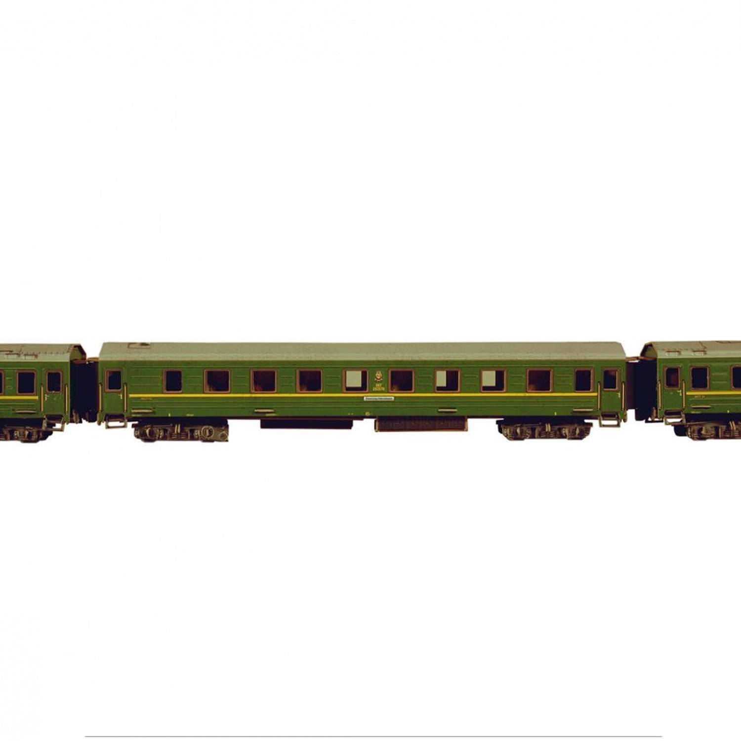 Сборная модель Умная бумага Железная дорога 1/87 Спальный вагон 295-2 295-2 - фото 2