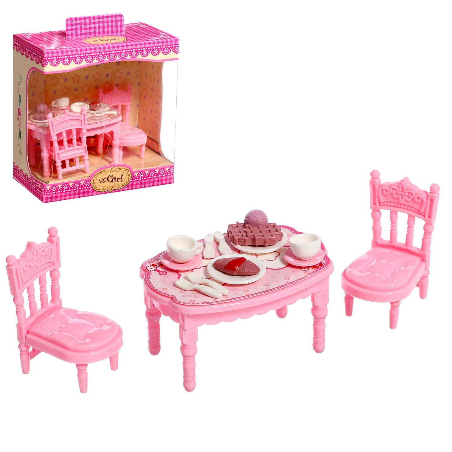 Набор мебели для кукол Sima-Land «Уют 2 обеденный стол» 9211542 - фото 2