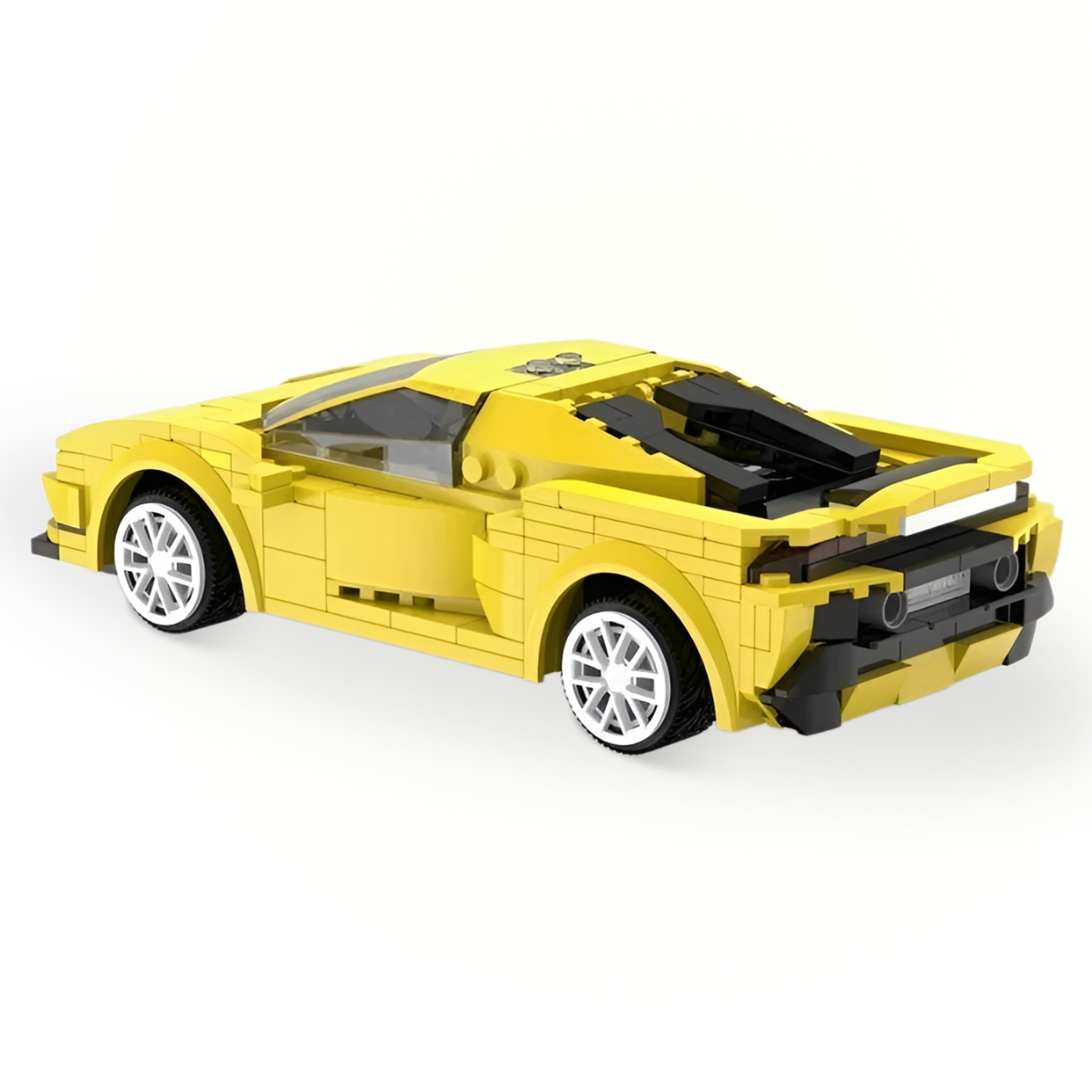 Конструктор машинка 2 в 1 CaDa спортивный гоночный автомобиль на радиоуправлении желтый 289 деталей совместим с Лего - фото 2