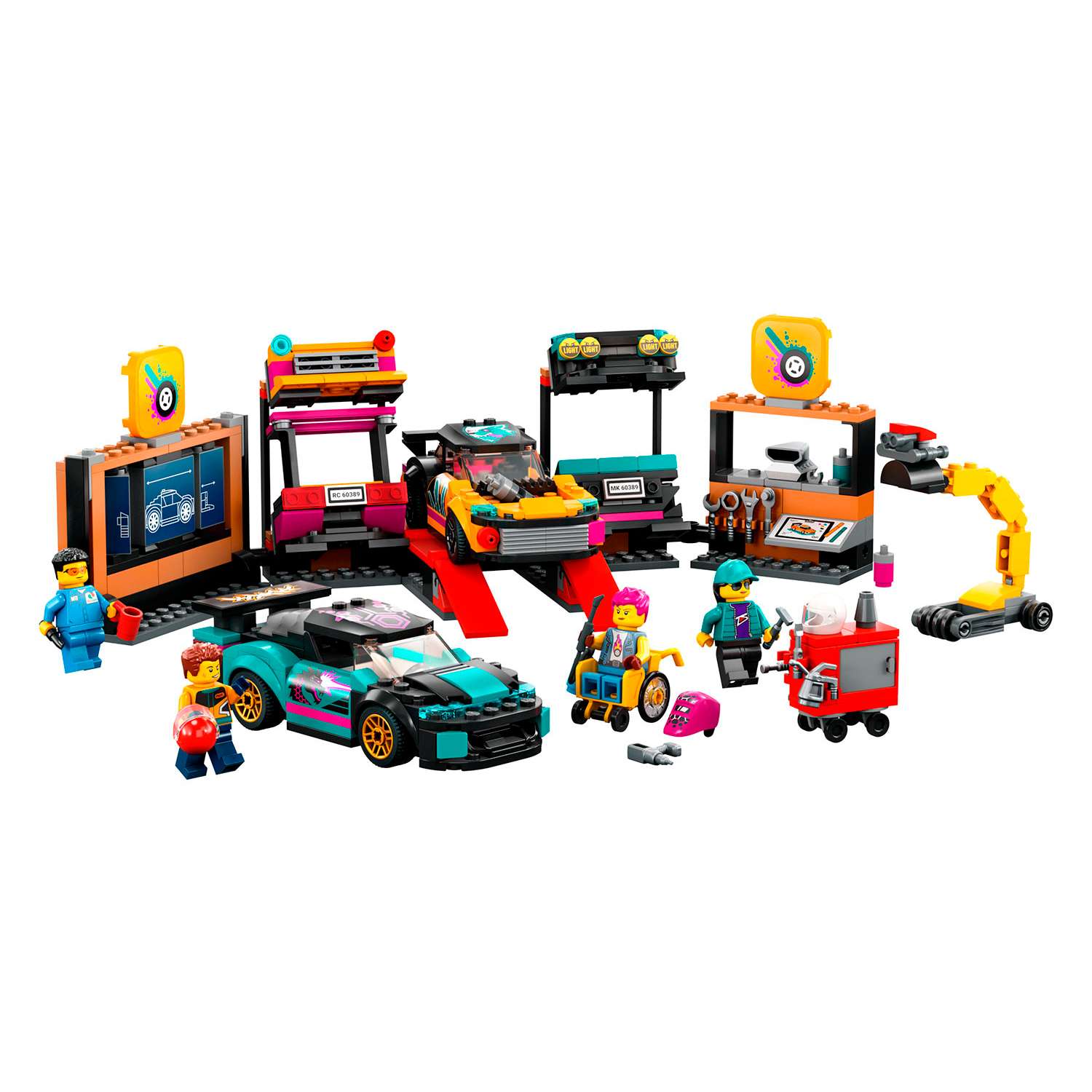 Конструктор детский LEGO City Автомобильная мастерская 60389 - фото 3