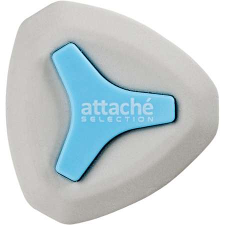 Ластик Attache Selection треугольный с пластиковым держателем 15 шт