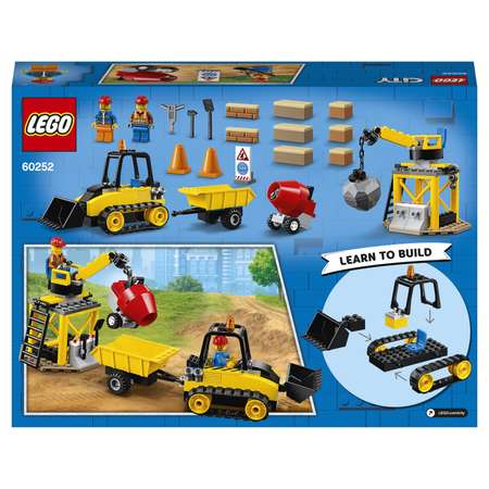 Конструктор LEGO City Great Vehicles Строительный бульдозер 60252