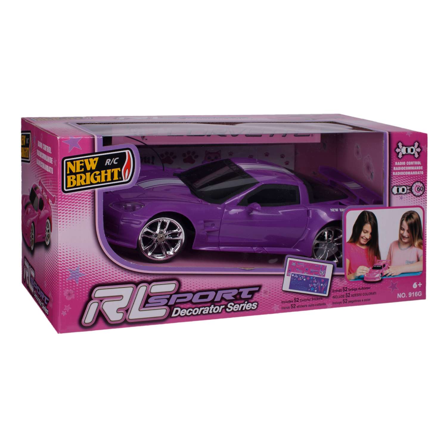 Машина New Bright РУ 1:16 Super Cars Розовая - фото 2