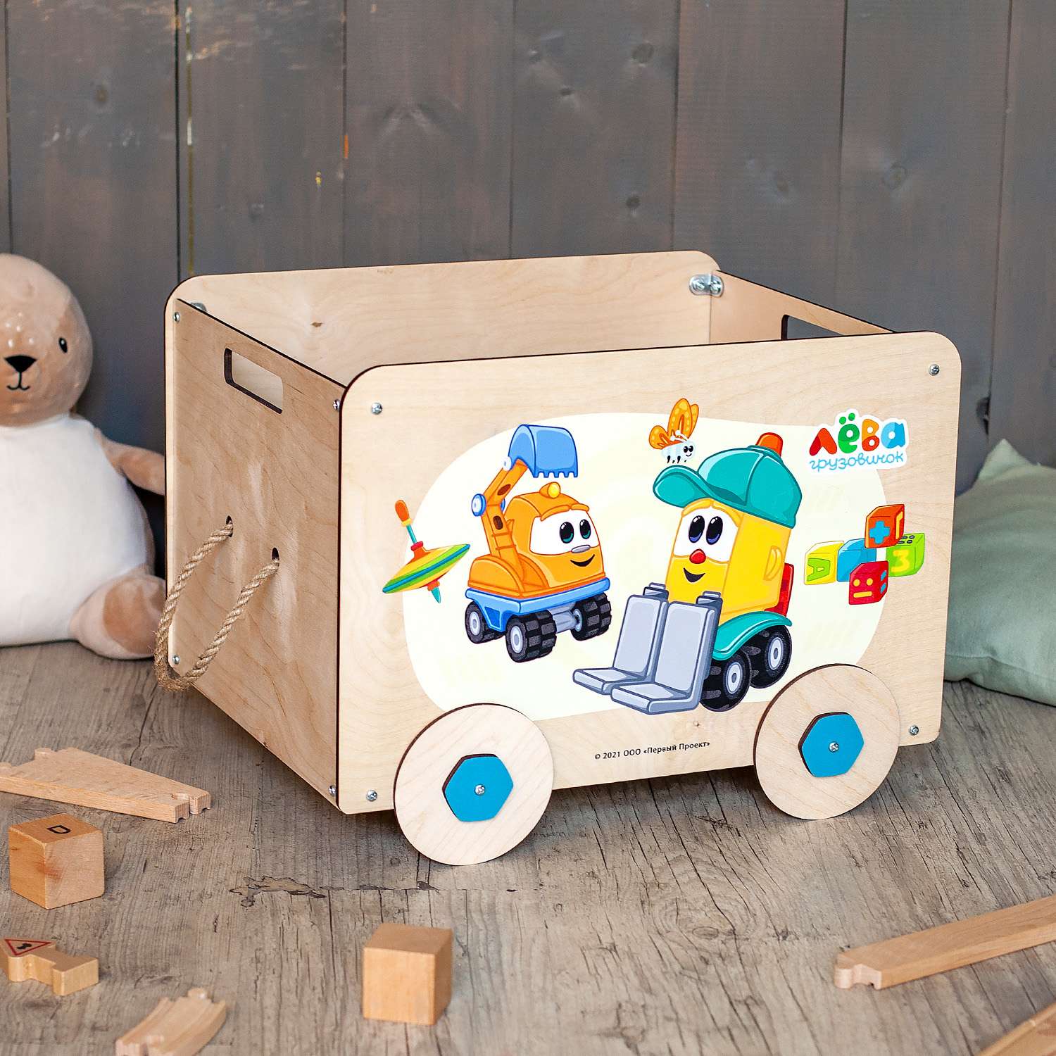 Ящик для игрушек Detishop деревянный - фото 2