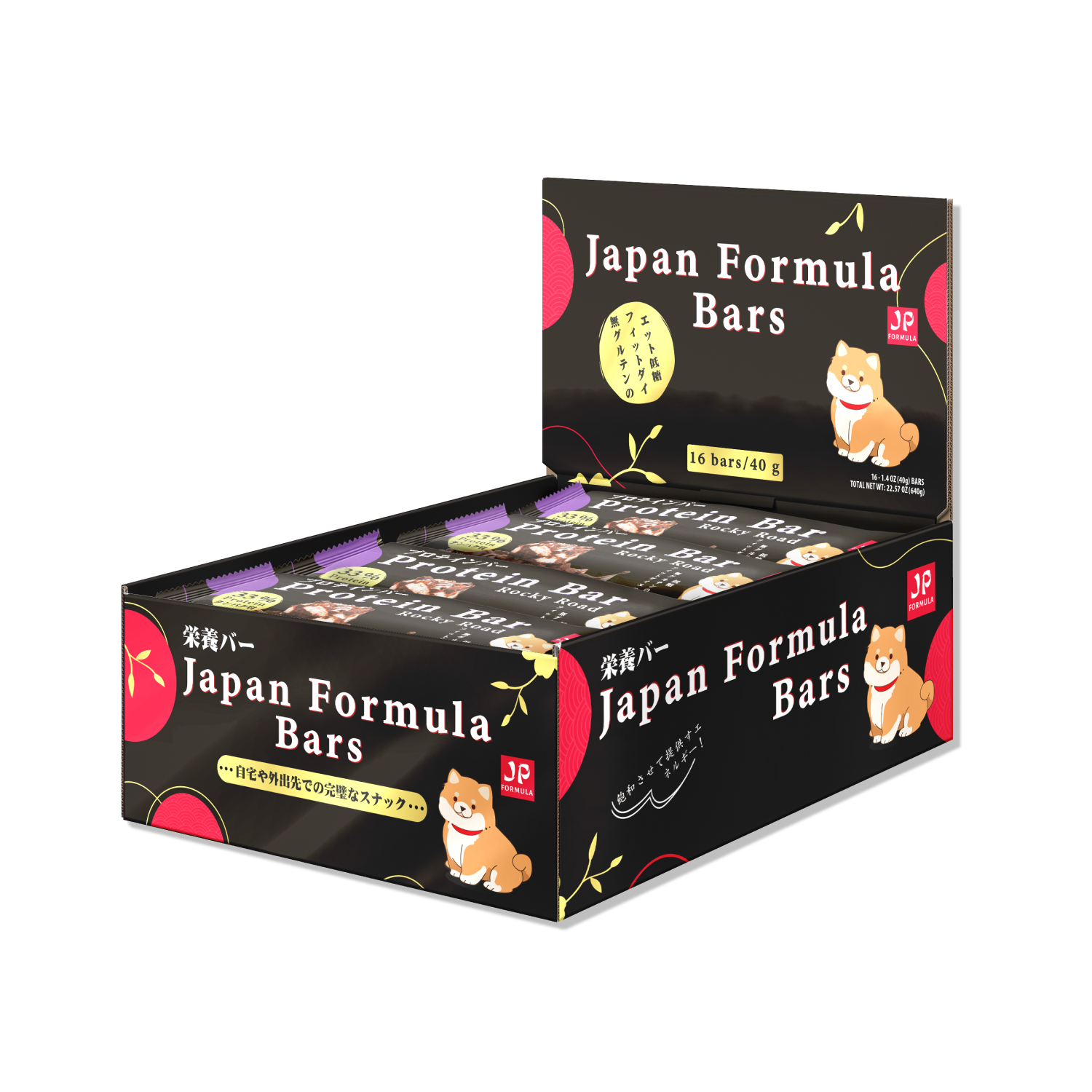 Протеиновые батончики набор Japan Formula 16 штук вкус Роки-Роуд - фото 1