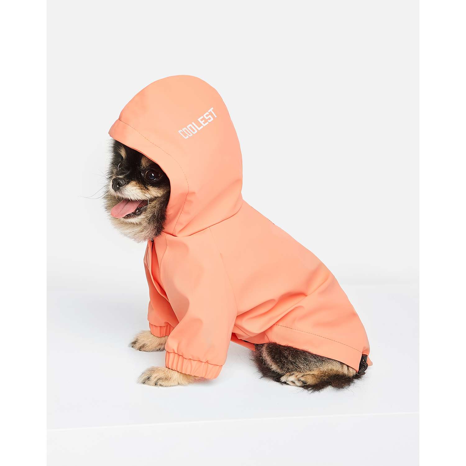 Дождевик-куртка для собак Zoozavr розовый 25 - фото 1