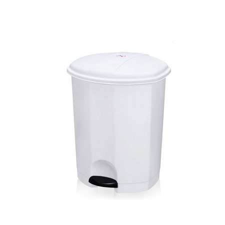 Контейнер для мусора elfplast с педалью белый 11 л 27х25.5х31.5 см