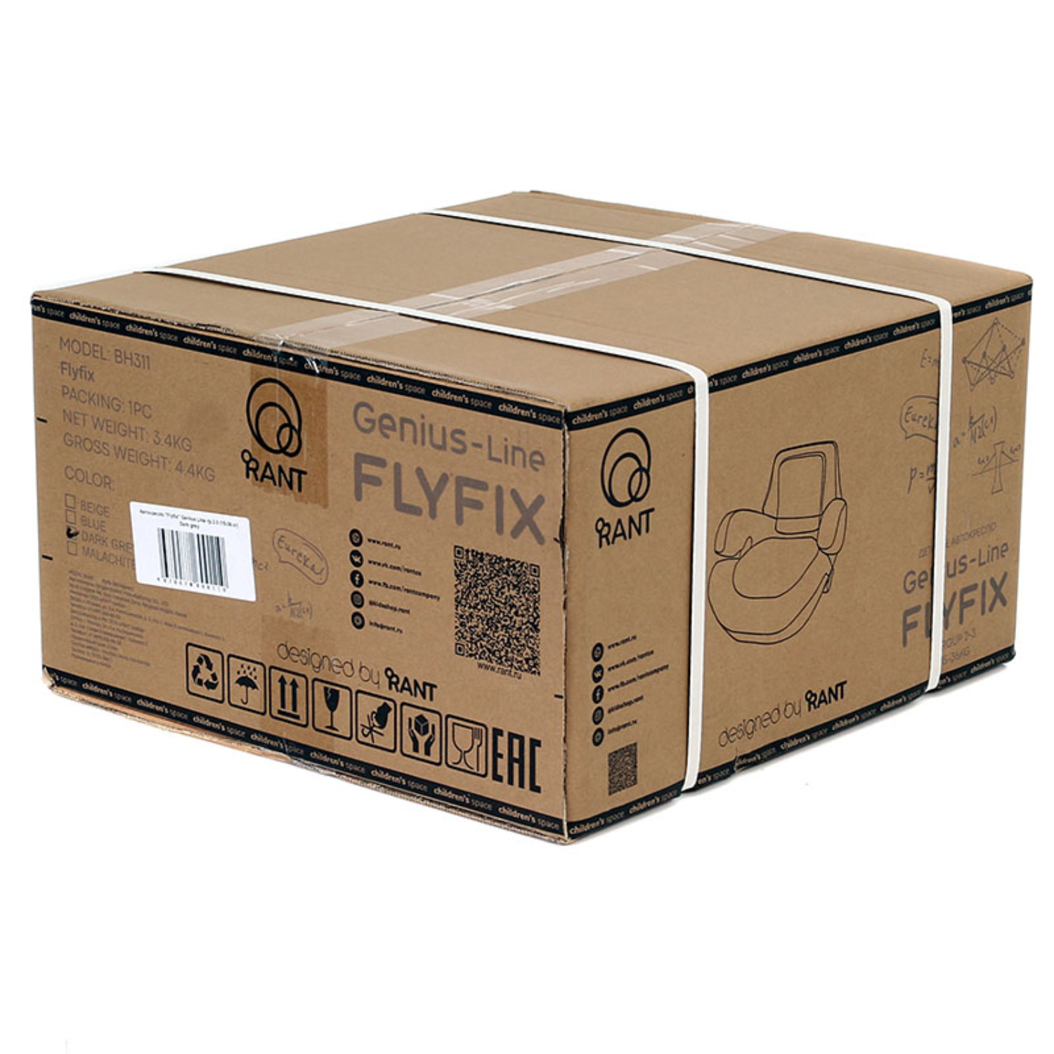 Автокресло Rant Flyfix Genius Line Blue - фото 6