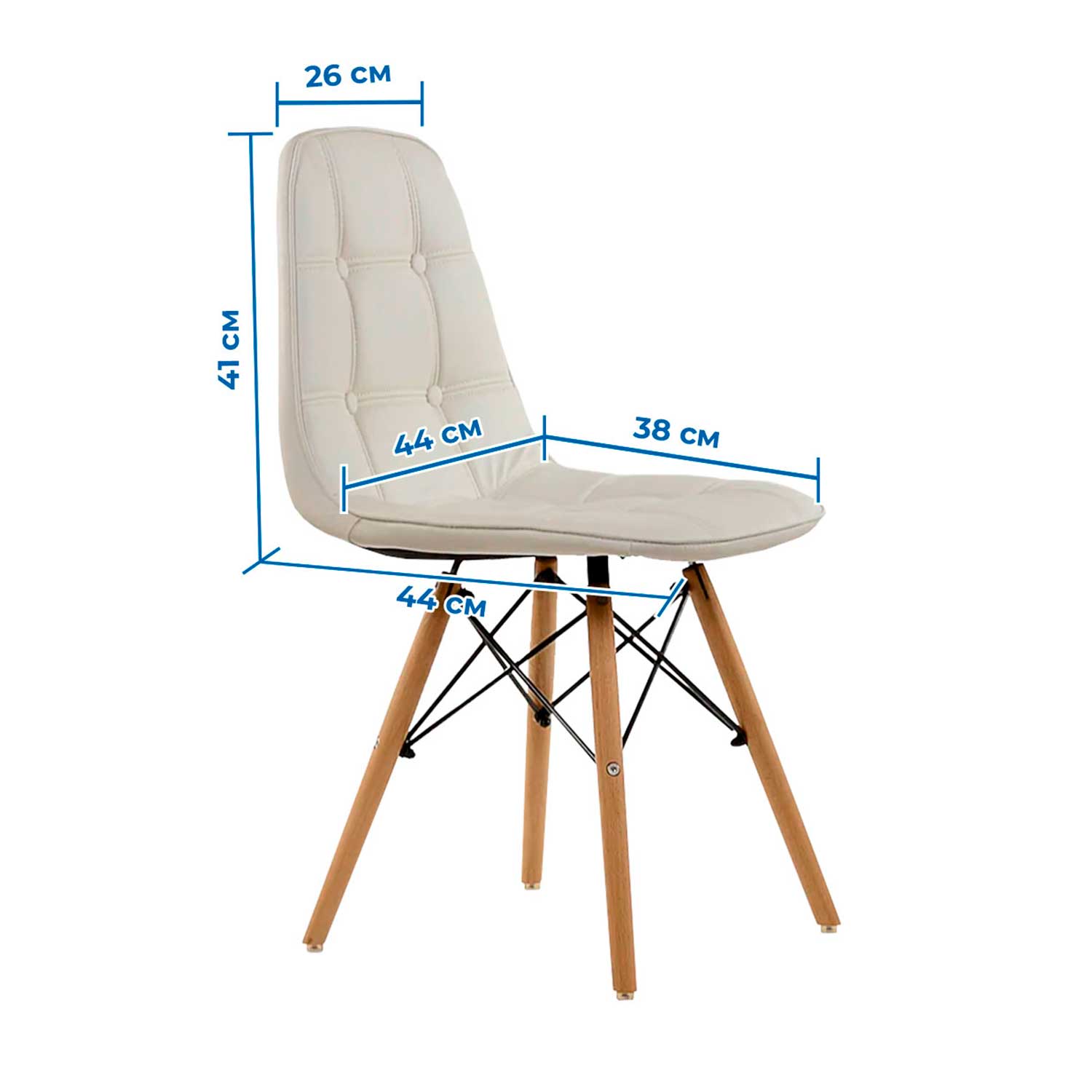 Набор стульев мягких 2шт SOKOLTEC HW9002-2WH - фото 2