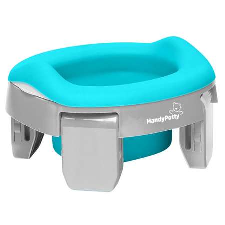 Горшок дорожный ROXY-KIDS складной с многоразовой вкладкой Handy Potty 3 в 1