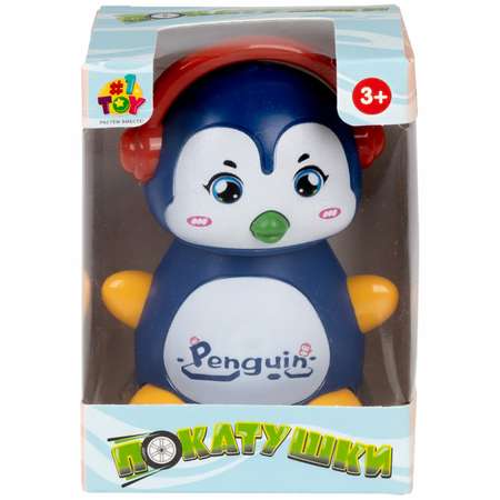 Игрушка инерционная 1TOY Покатушки Весёлый Пингвин заводная для малышей