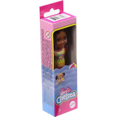 Кукла Barbie Челси в купальнике Афро-американка GHV56