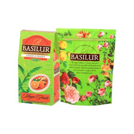 Чай зеленый Basilur Волшебные фрукты Имбирь и Апельсин100 г