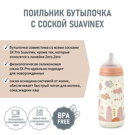 Бутылочка Suavinex Пластиковая 360 мл с соской