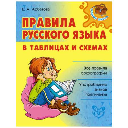 Книга ИД Литера Правила русского языка в таблицах и схемах.