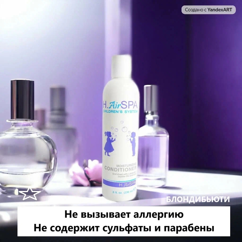 Кондиционер для детских волос H.AirSPA Гипоаллергенный уход для малышей с 6-месячного возраста - фото 7