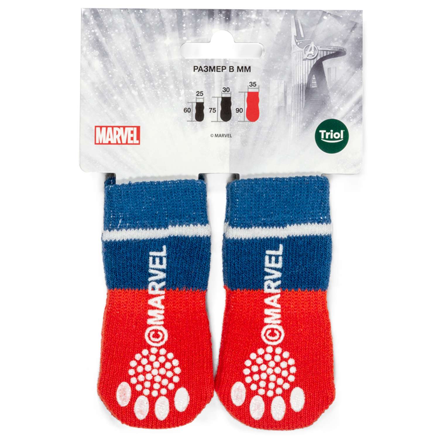 Носки для животных Triol Disney Marvel Капитан Америка L 12231035 - фото 2