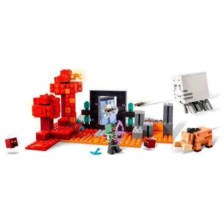 Конструктор детский LEGO Minecraft Засада у Нижнего портала 21255