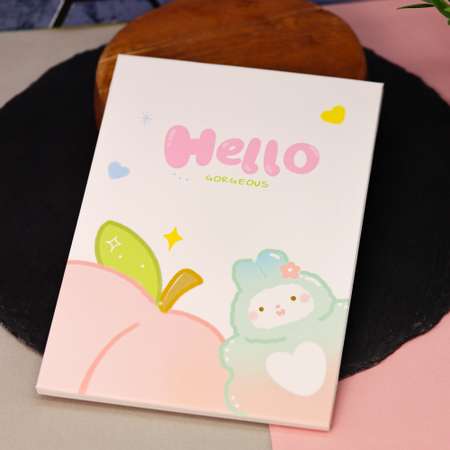 Зеркало настольное для макияжа iLikeGift Hello bunny pink