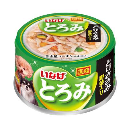 Корм для собак Inaba 80г Toromi куриное филе c овощами в бульоне