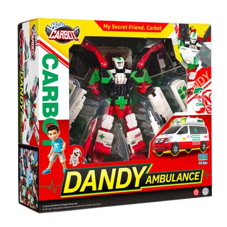 Игрушка Hello Carbot Hello Carbot Dandy Ambulance трансформер 25см свет и звук S1 42902