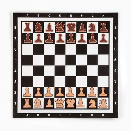 Демонстрационные шахматы Sima-Land «Время игры» на магнитной доске 32 шт поле 60х60 см