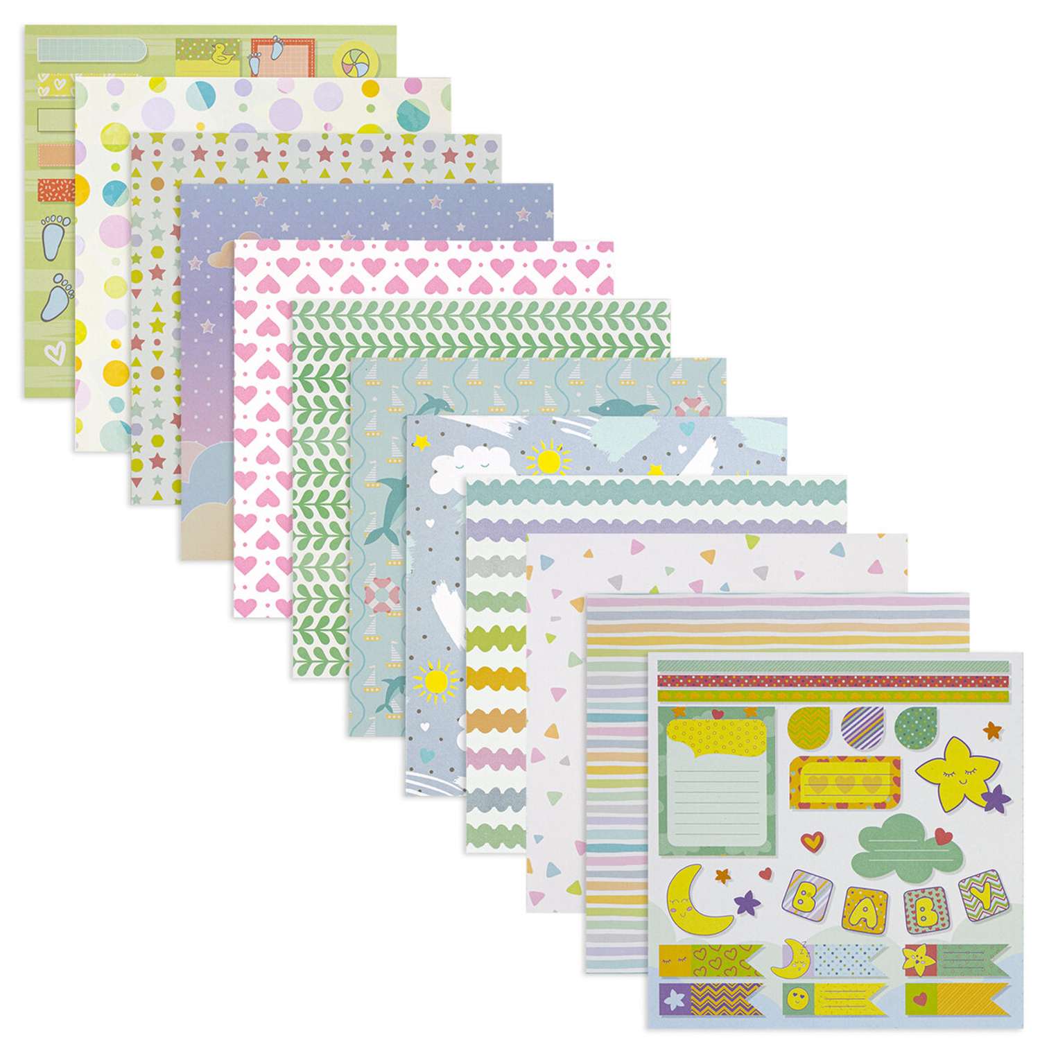 Цветная бумага Остров Сокровищ Washi для скрапбукинга для открыток для творчества и декора - фото 2