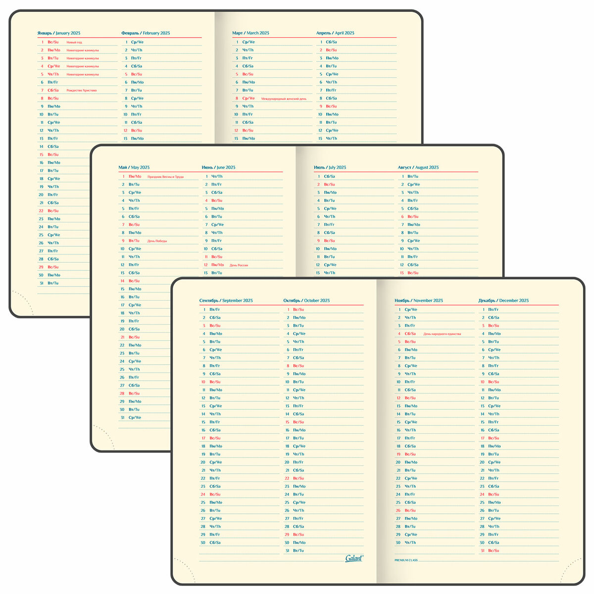 Ежедневник Galant датированный на 2023 год формата А5 148х218 мм - фото 5