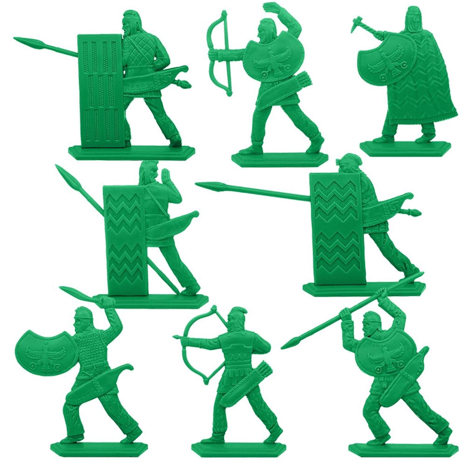 Набор солдатиков Воины и Битвы Персидские воины зеленый цвет - фото 2