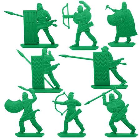 Набор солдатиков Воины и Битвы Персидские воины зеленый цвет