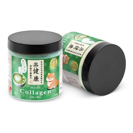 Коллаген порошок с витамином С Japan Formula для суставов и связок гидролизованный со вкусом Матча