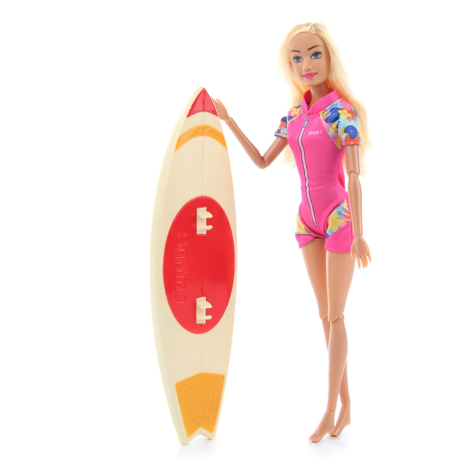 Кукла модель Барби Veld Co на сёрфе 125526 - фото 3