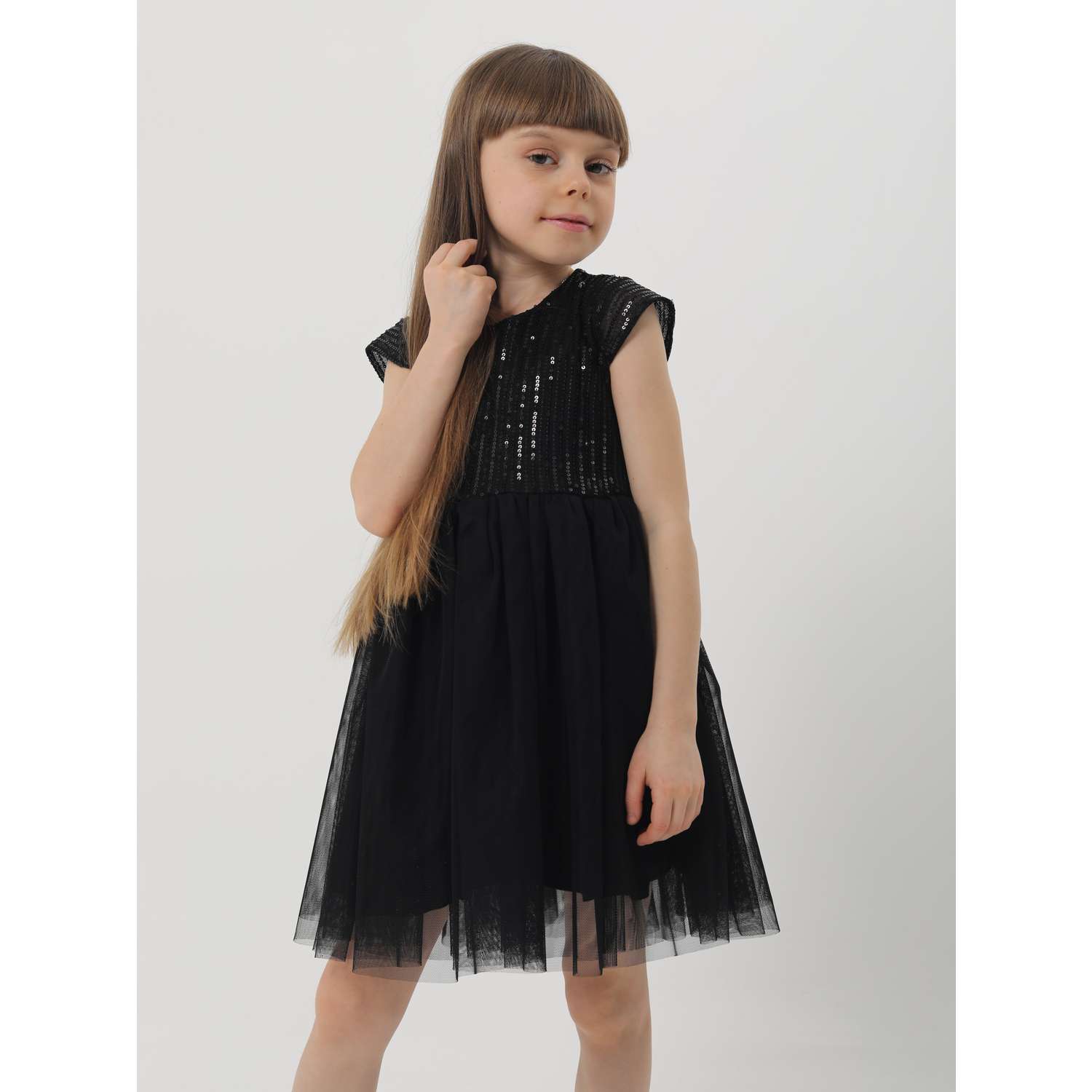 Платье BabyDreams ППП_1/черное пайетки - фото 1