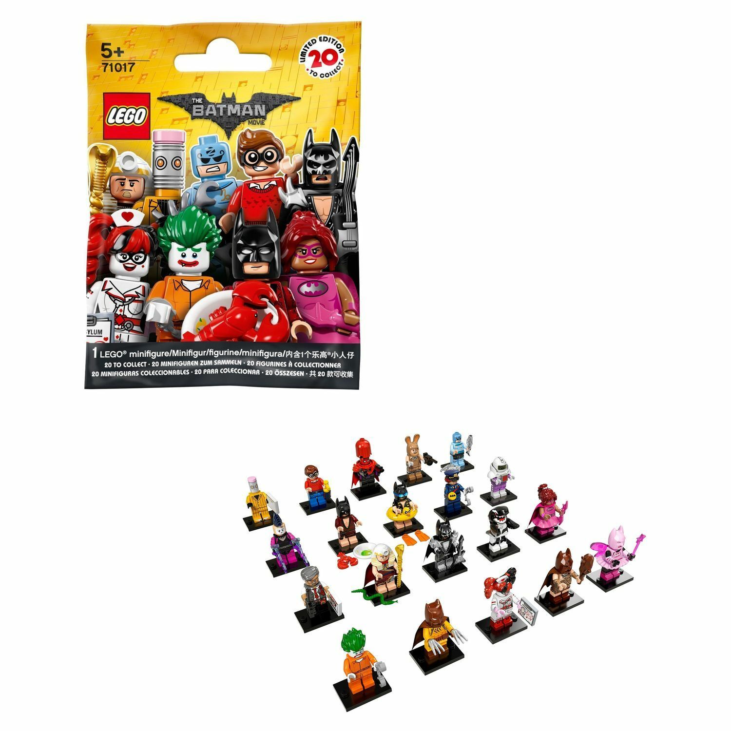 Конструктор LEGO Minifigures Минифигурки ФИЛЬМ: БЭТМЕН (71017) в  ассортименте купить по цене 249 ₽ в интернет-магазине Детский мир