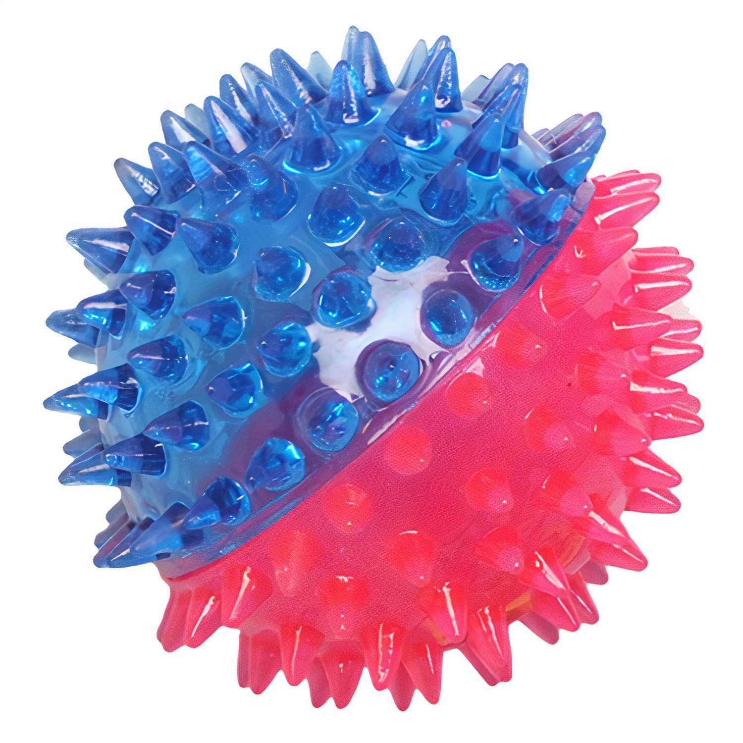 Игрушка для собак Ziver Мяч игольчатый Розово-голубой - фото 1