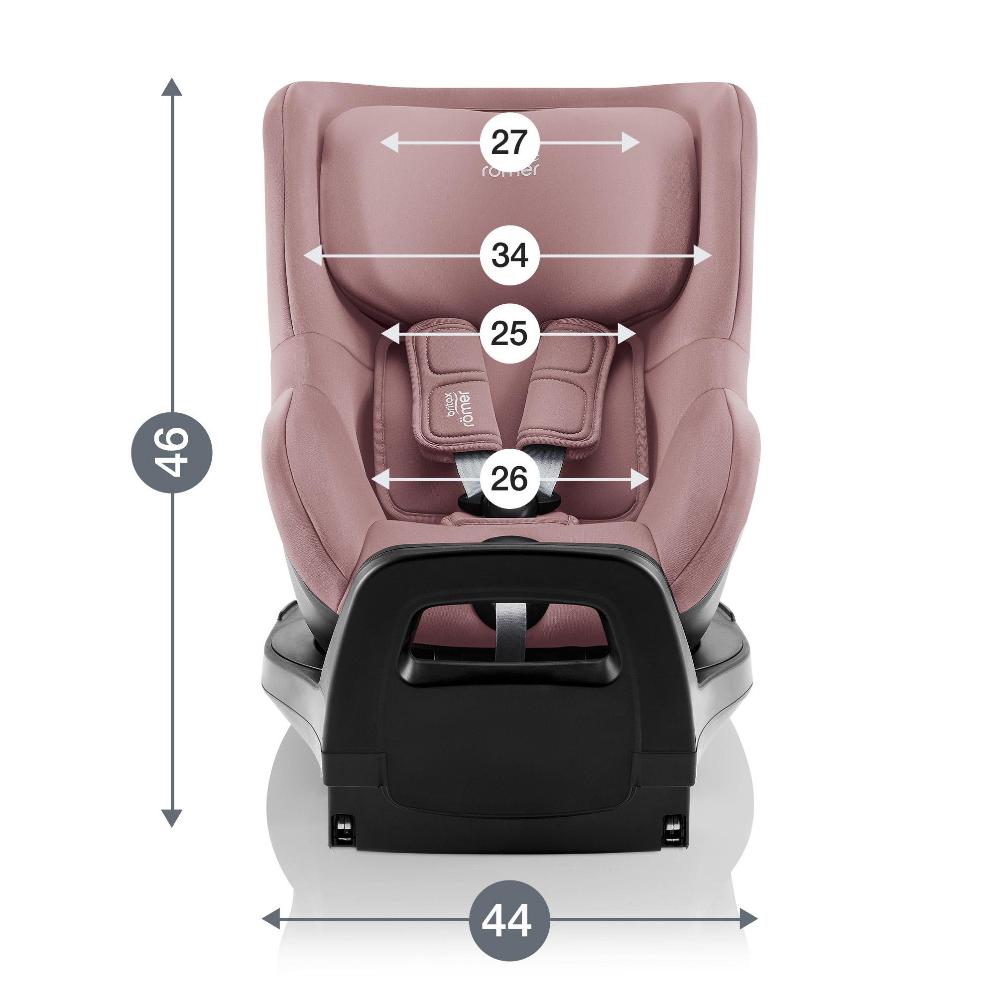 Детское автокресло Britax Roemer DUALFIX PRO M Dusty Rose для детей с 3 мес. до 19 кг - фото 11