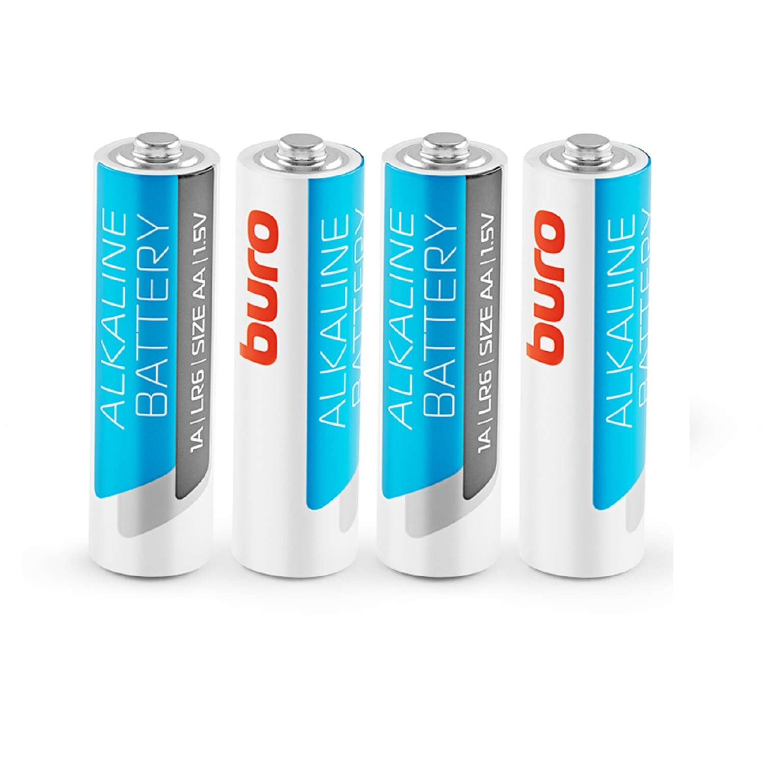 Батарейки Buro Alkaline LR6 AA 4шт 1776118 - фото 2