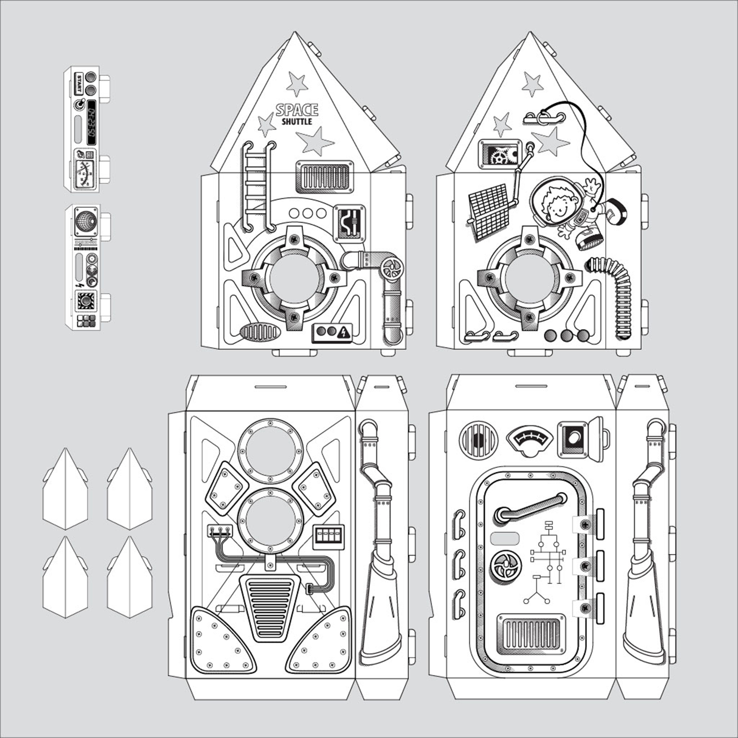 Сборная модель Artberry для раскрашивания Space Shuttle - фото 2