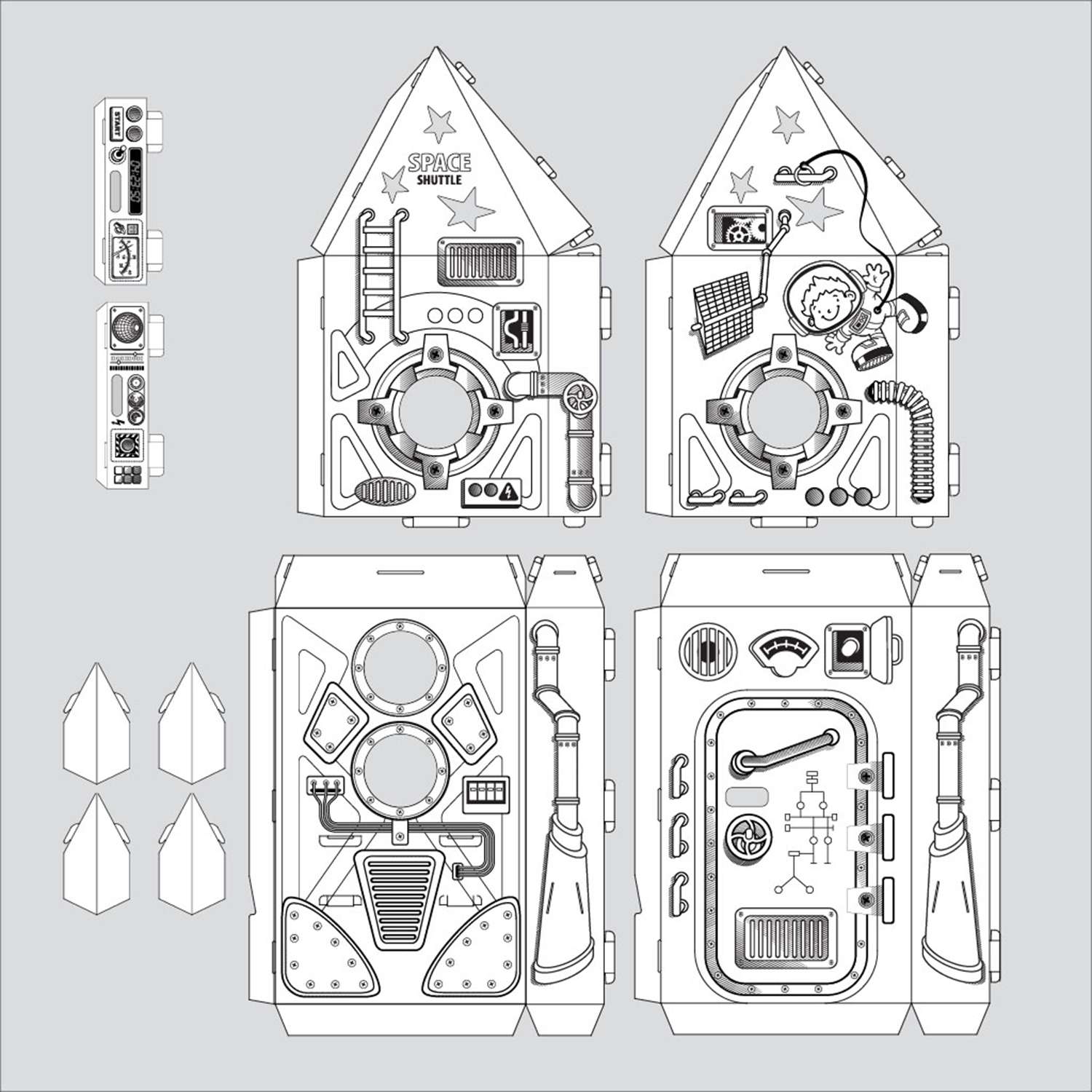 Сборная модель Artberry для раскрашивания Space Shuttle - фото 2
