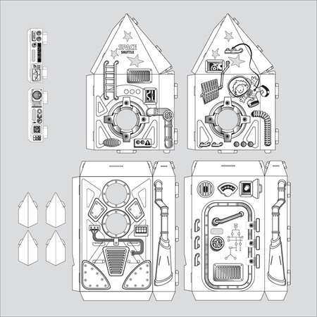 Сборная модель Artberry для раскрашивания Space Shuttle