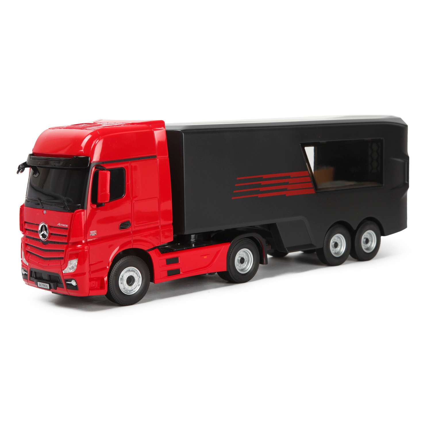 Машина Rastar РУ 1:26 Mercedes-Benz Container Truck Красная 77720 - фото 3