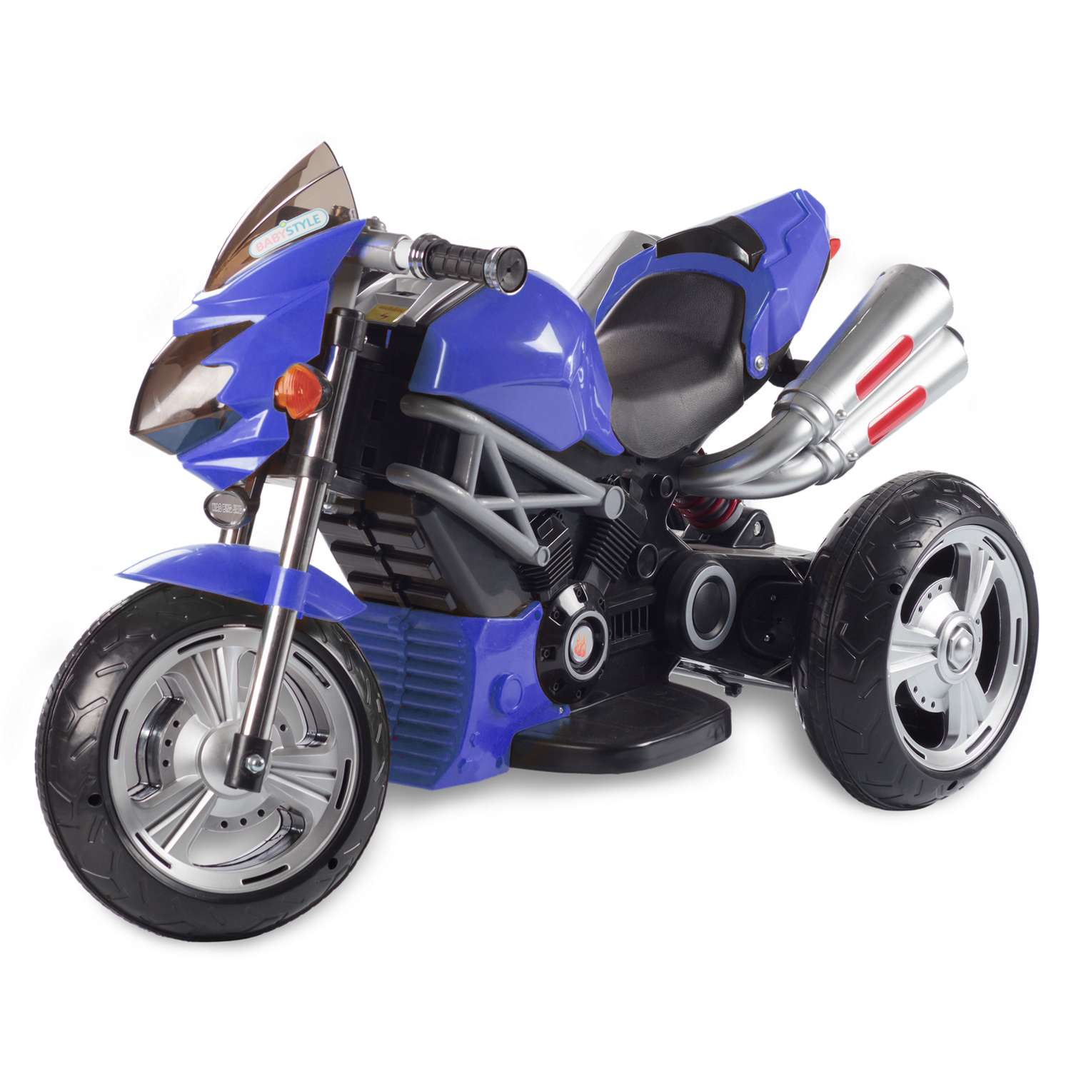 Мотоцикл BABY STYLE на аккумуляторе синий - фото 2