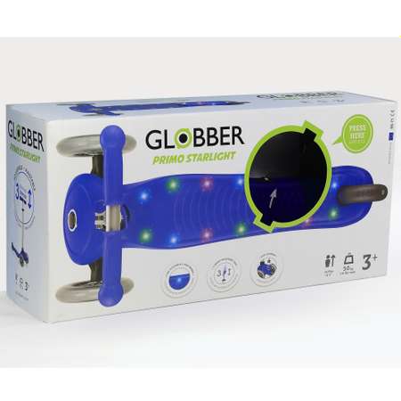 Самокат Globber Primo Starlight Синий