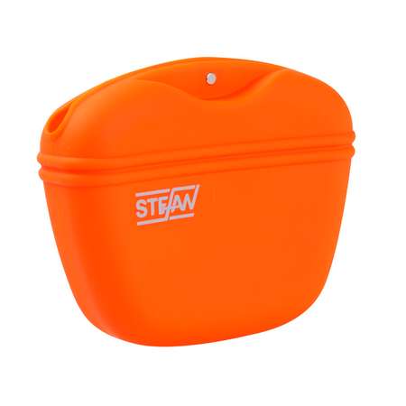 Сумочка для корма Stefan силиконовая оранжевая