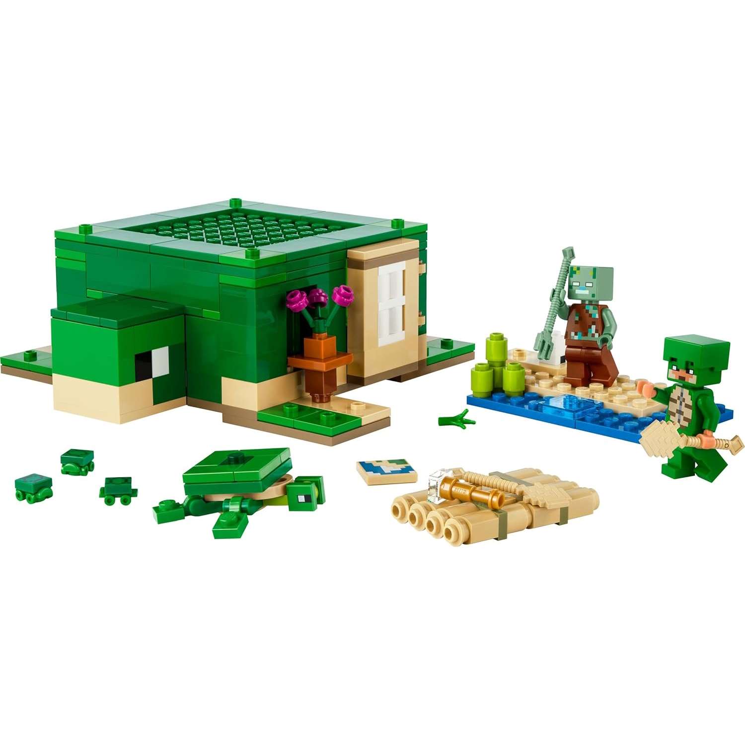 Конструктор LEGO Minecraft Черепаший пляжный домик 21254 - фото 2