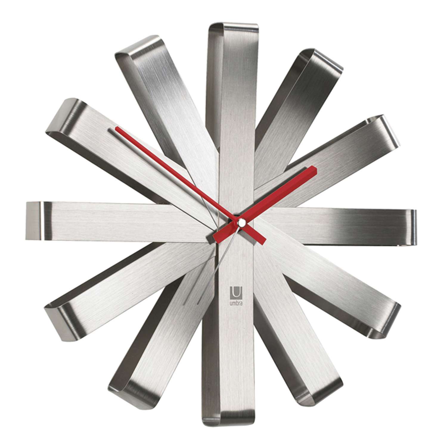 Часы настенные Umbra Ribbon сталь - фото 1