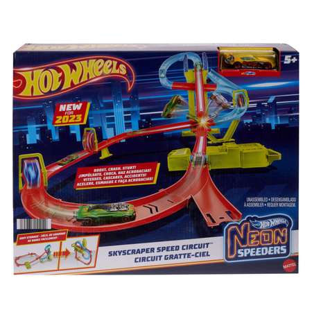 Набор игровой Hot Wheels Action Neon Speeders - Небоскреб HPC07