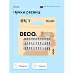 Пучки ресниц DECO. средние черные